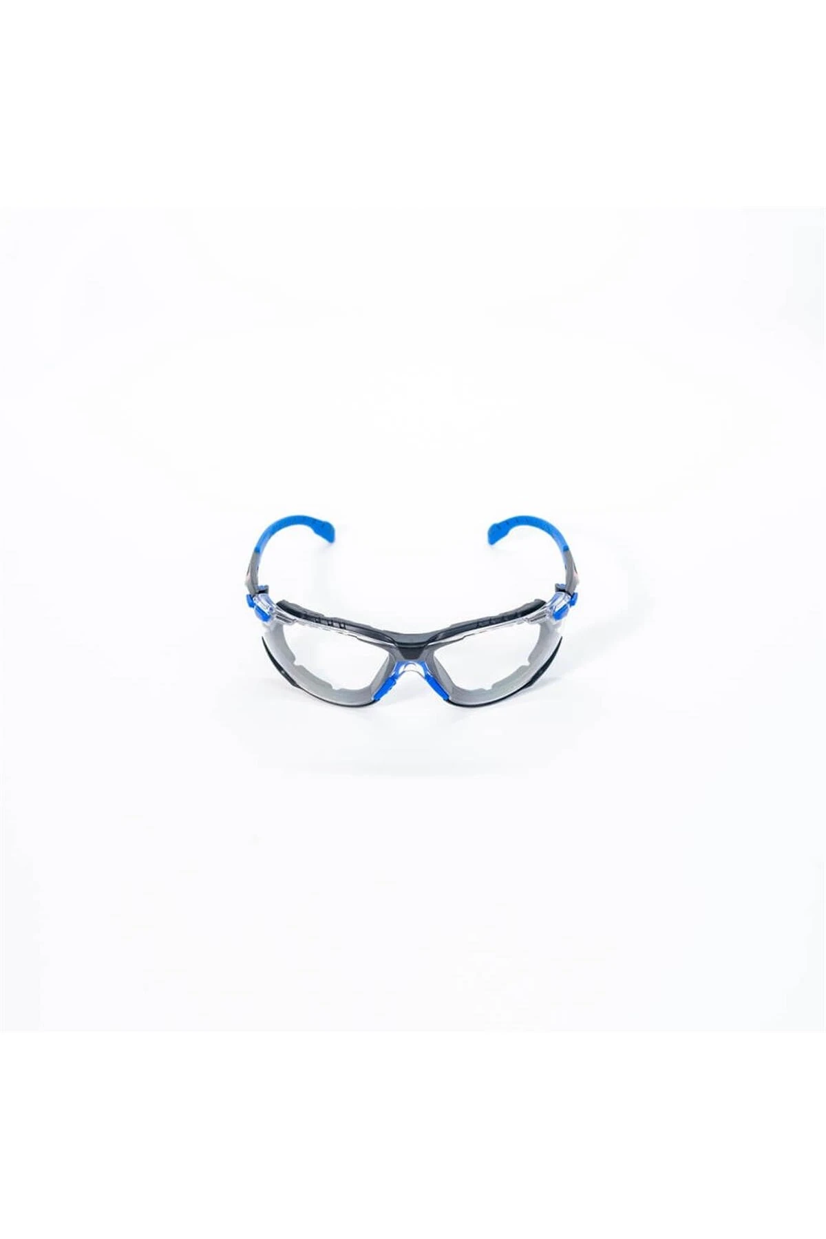 ™ Solus™ Scotchgard™ S1101SGA Mavi Siyah Kenarlı, Şeffaf, Koruyucu İş Güvenliği Gözlüğü Kiti
