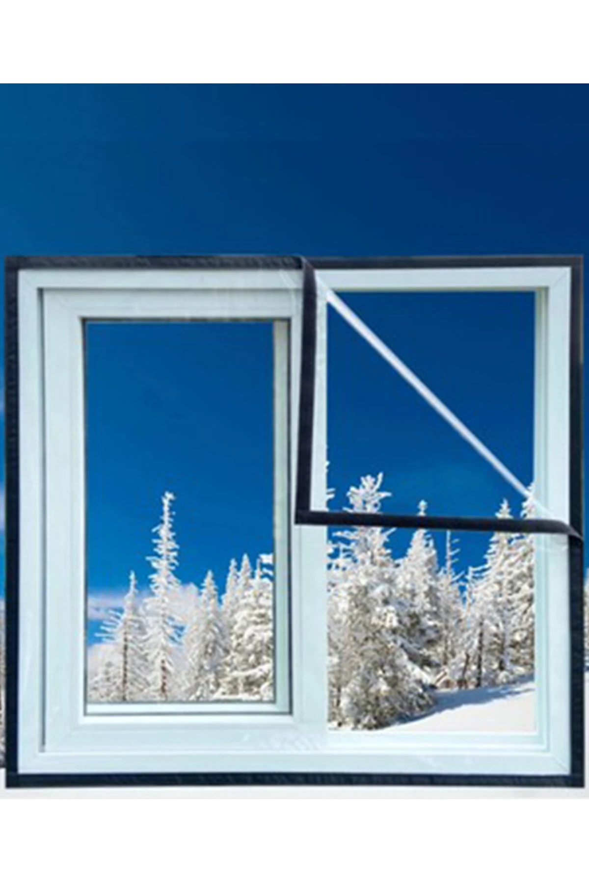 Ser branda pencere yalıtım filmi şeffaf 0.80 mika bnranda 1*1.5 ölçüsünfe