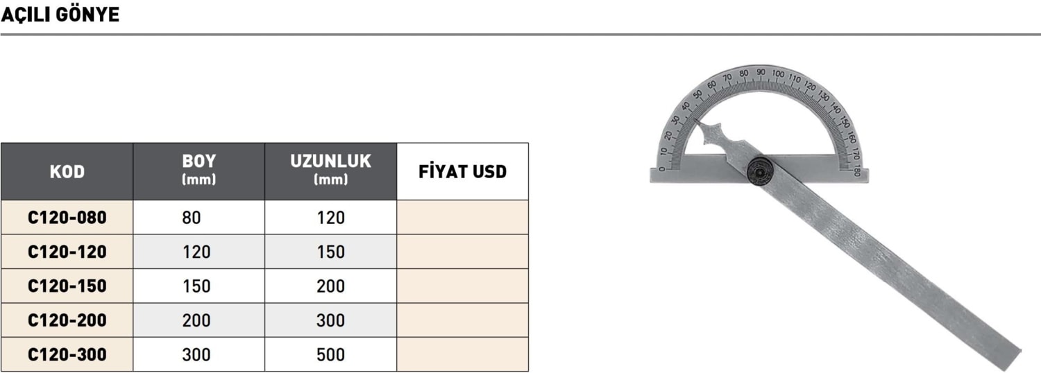 150X200MM Pld Açılı Gönye