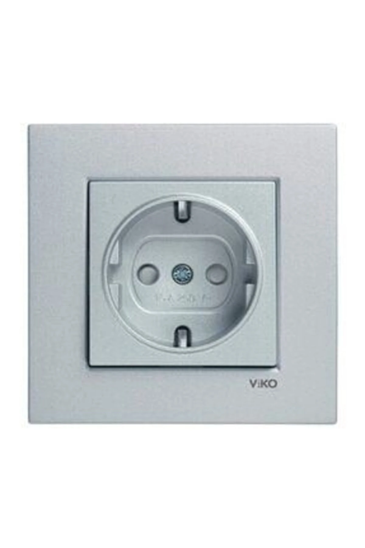 Novella Gümüş Topraklı Priz Çocuk Korumalı Mekanizma+kapak+çerçeve