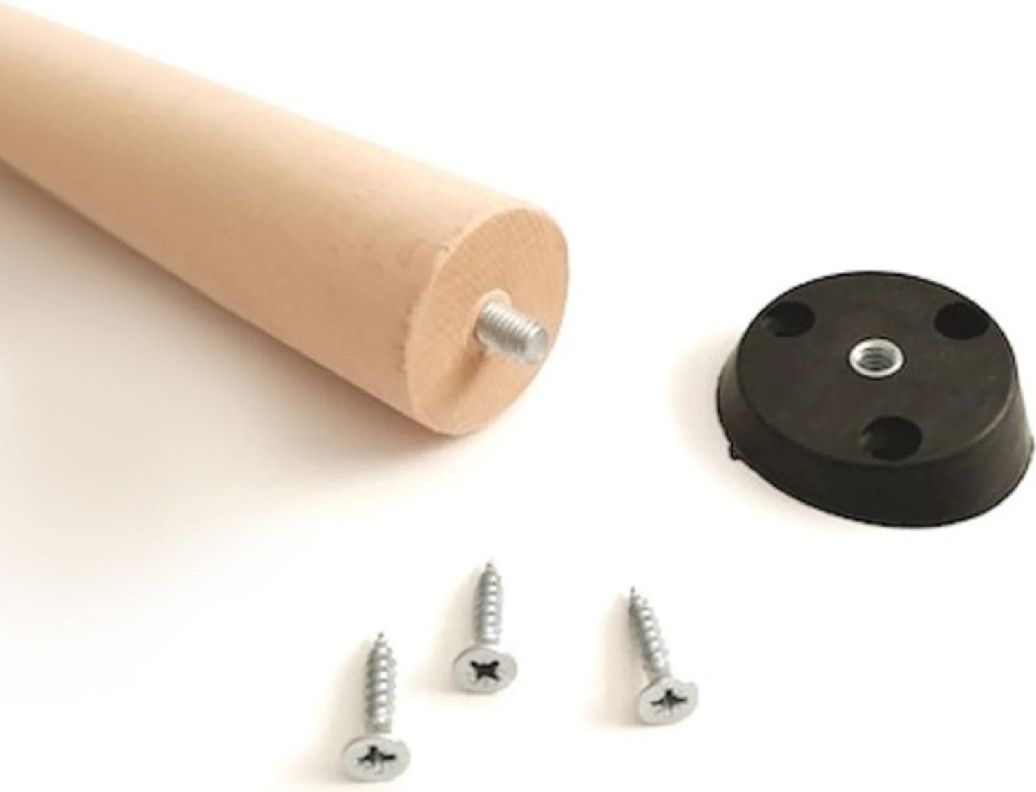 Zigon Sehpa Plastik Bağlantı Aparatı / Mobilya Ayağı Bağlantı Parçası - 3 Adet