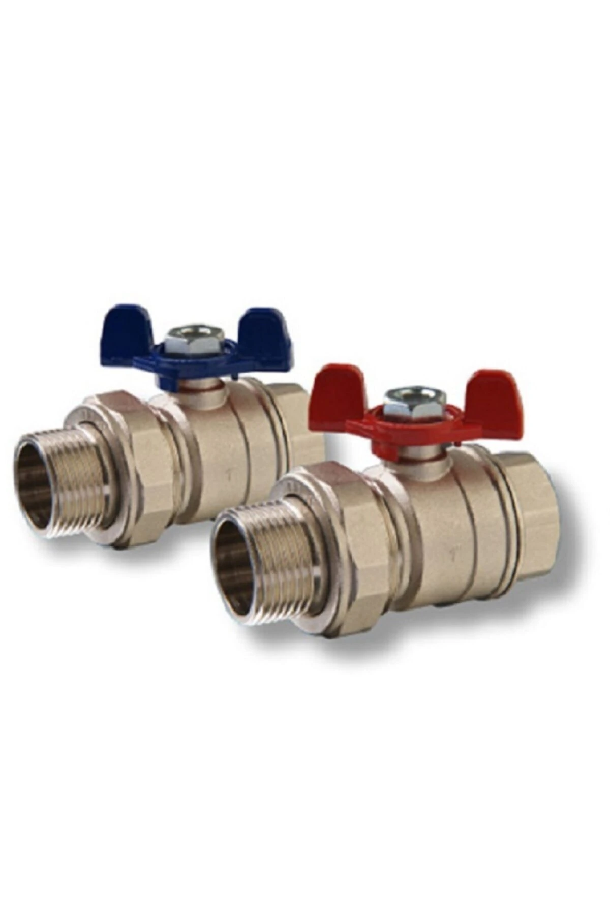 1" Dış Dişli Kırmızı Kelebek Kollu Küresel Vana