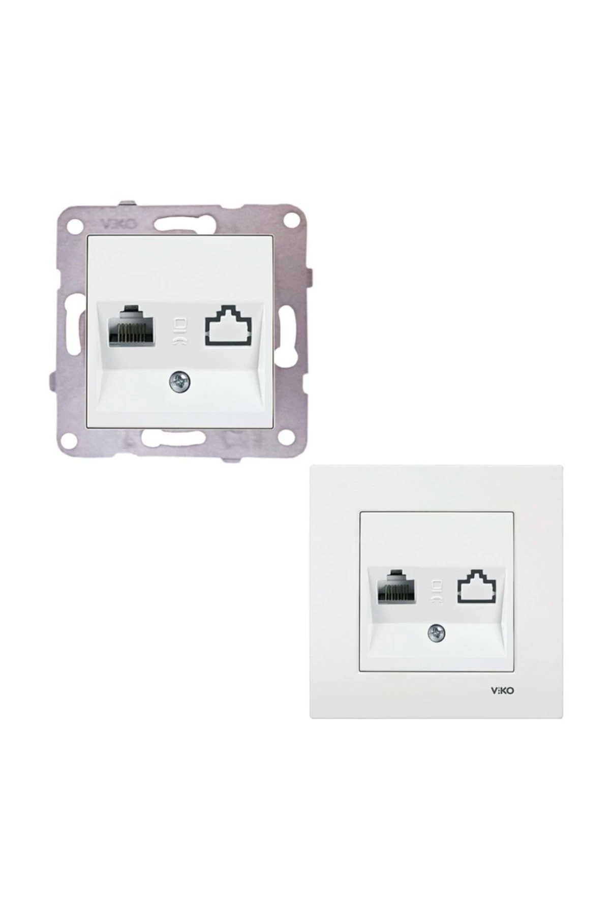 Karre / Meridian Tekli Nümeris Telefon Priz Beyaz