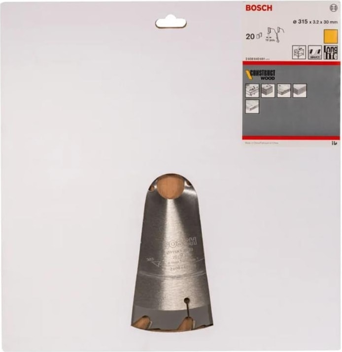 BOSCH Daire Testere Bıçağı Cw Wo S 315X30 - 20 D