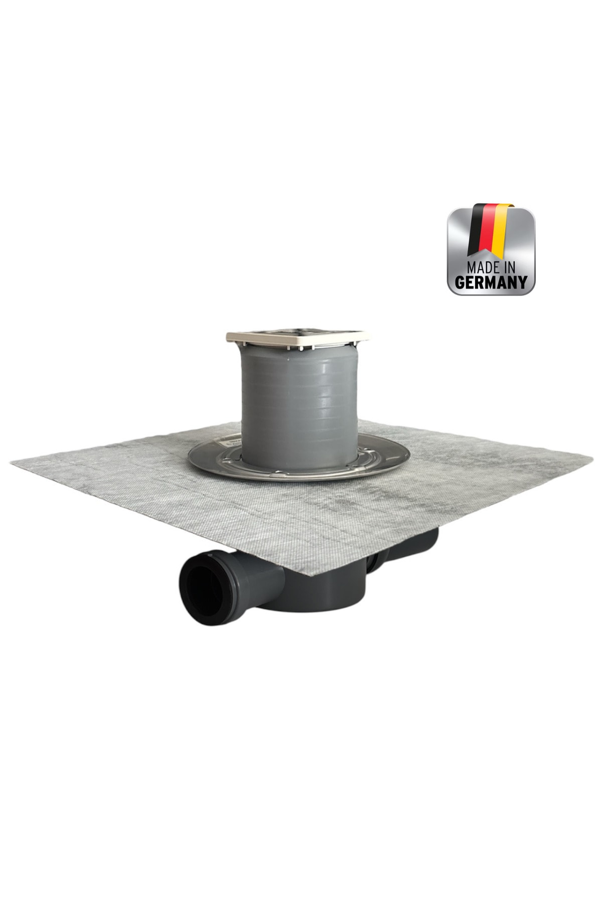 42 S 10x10cm 50'lik Lağım Kanalizasyon Koku Önleyici Sifonlu Izolasyonlu Yer Banyo Duş Gider Süzgeci