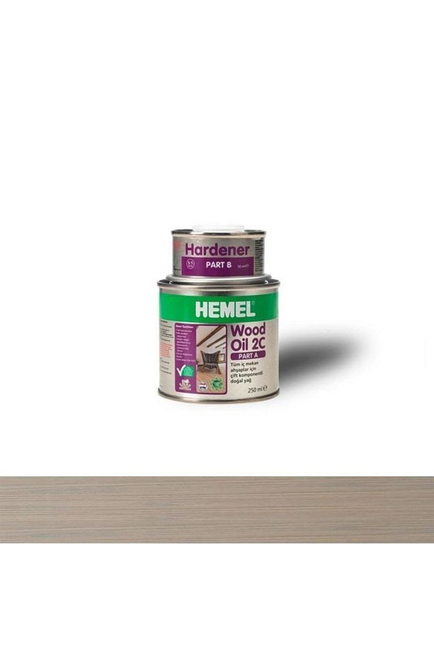 15748 Wood Oil 2c Ahşap Için Doğal Yağ 300ml Light Grey