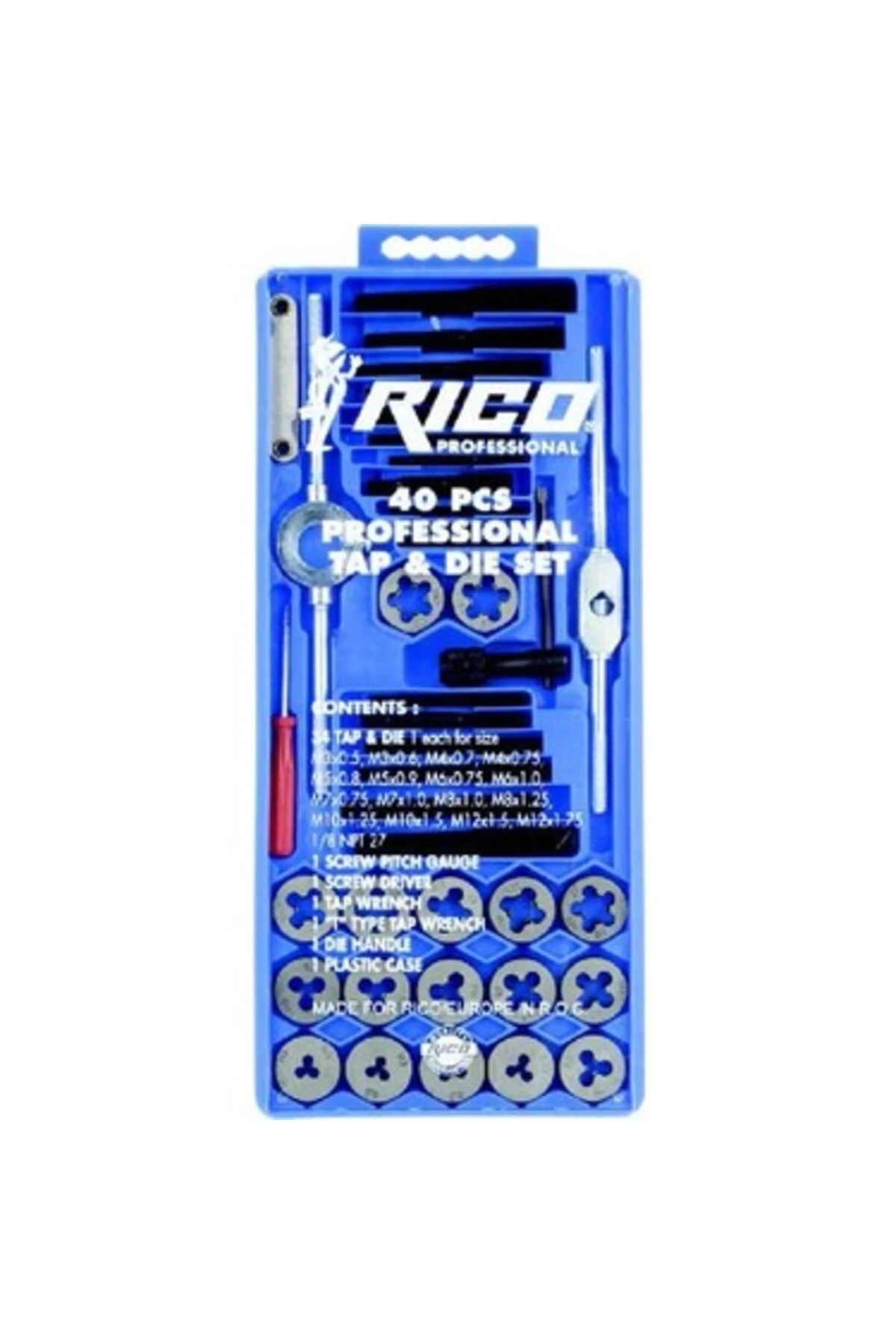 40 Parça Klavuz Pafta Seti Metrik Set Kılavuz Pafta-005-RC3240