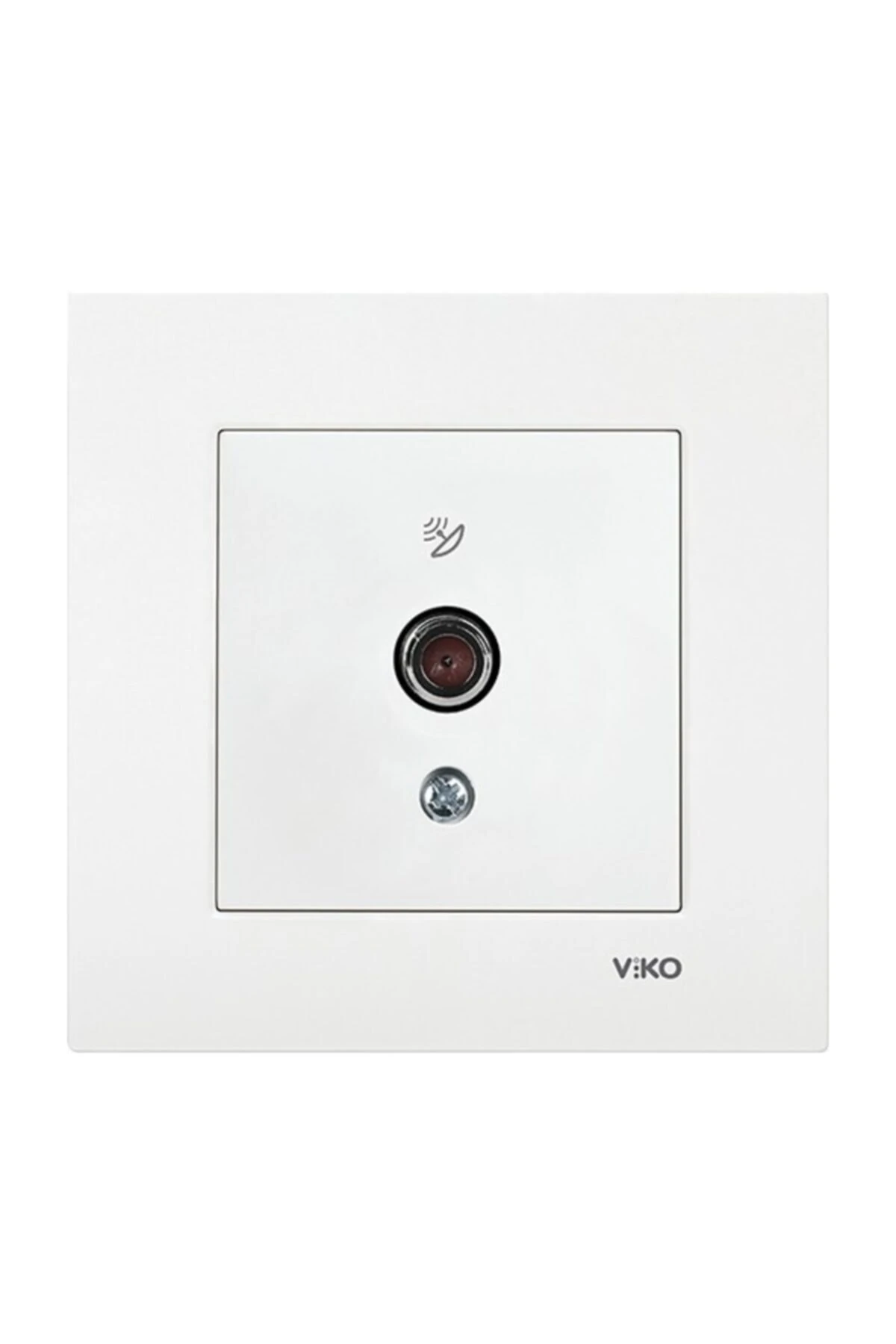 Viko Karre Beyaz Uydu Prizi F Konnektörlü Sonlu (Çerçeveli)