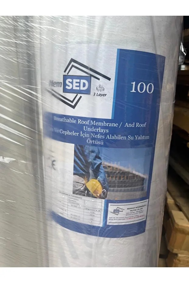 Çatıser Tyvek Dorvent Wabis 100 Gr. Çatı Cephe Örtüsü 120m2/rulo 3 Layer