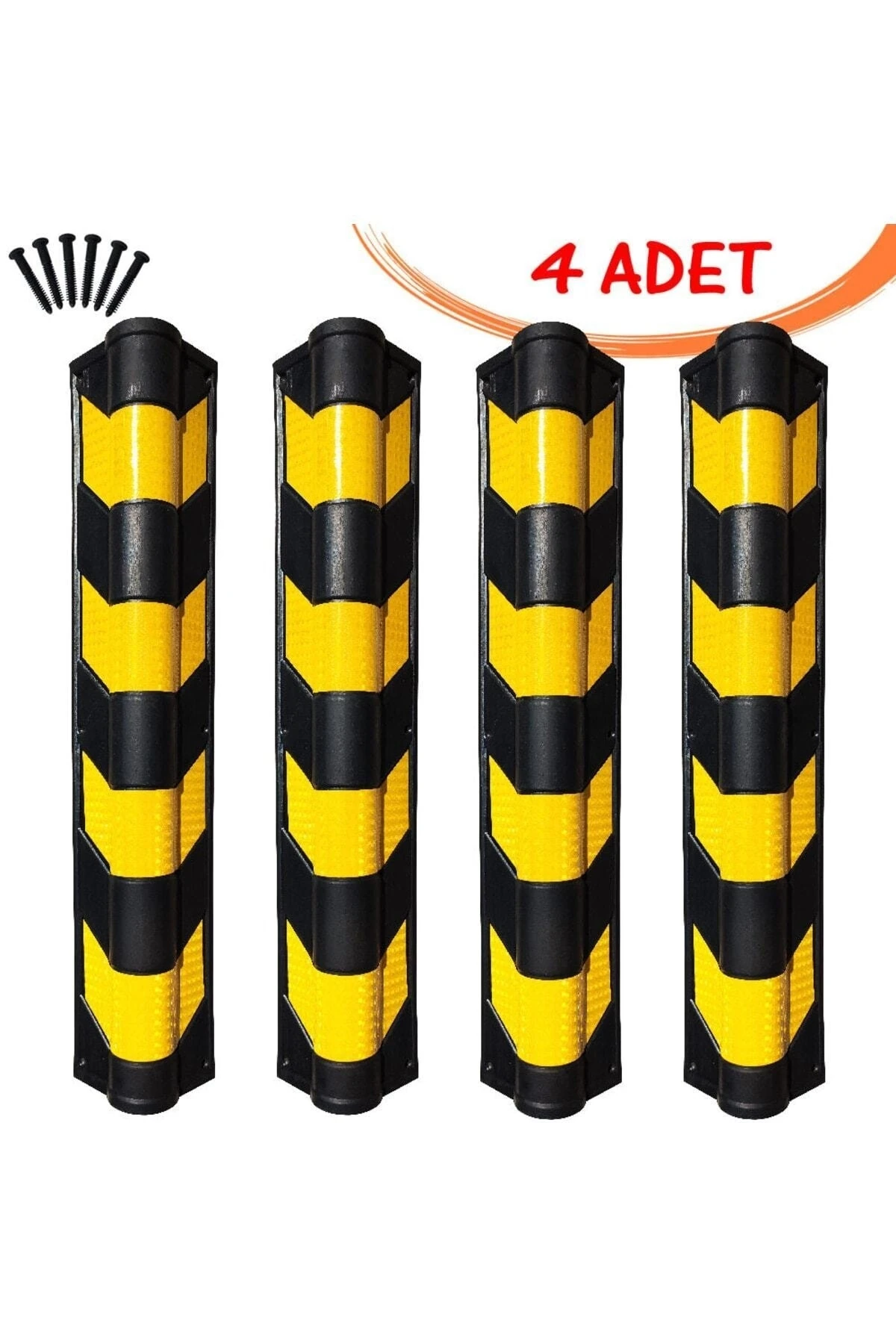 Kolon Köşe Koruyucu Otopark Bariyeri Kauçuk Stoper 4 Adet