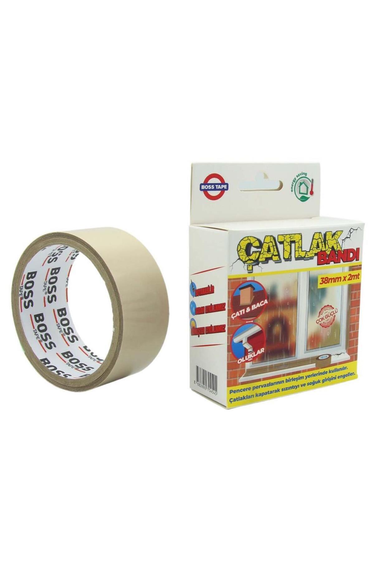 Boss Tape Pencere Pervaz Çatlak Kapama Bandı Çatı,baca,oluklar 38mmx2mt - Tamir Bandı