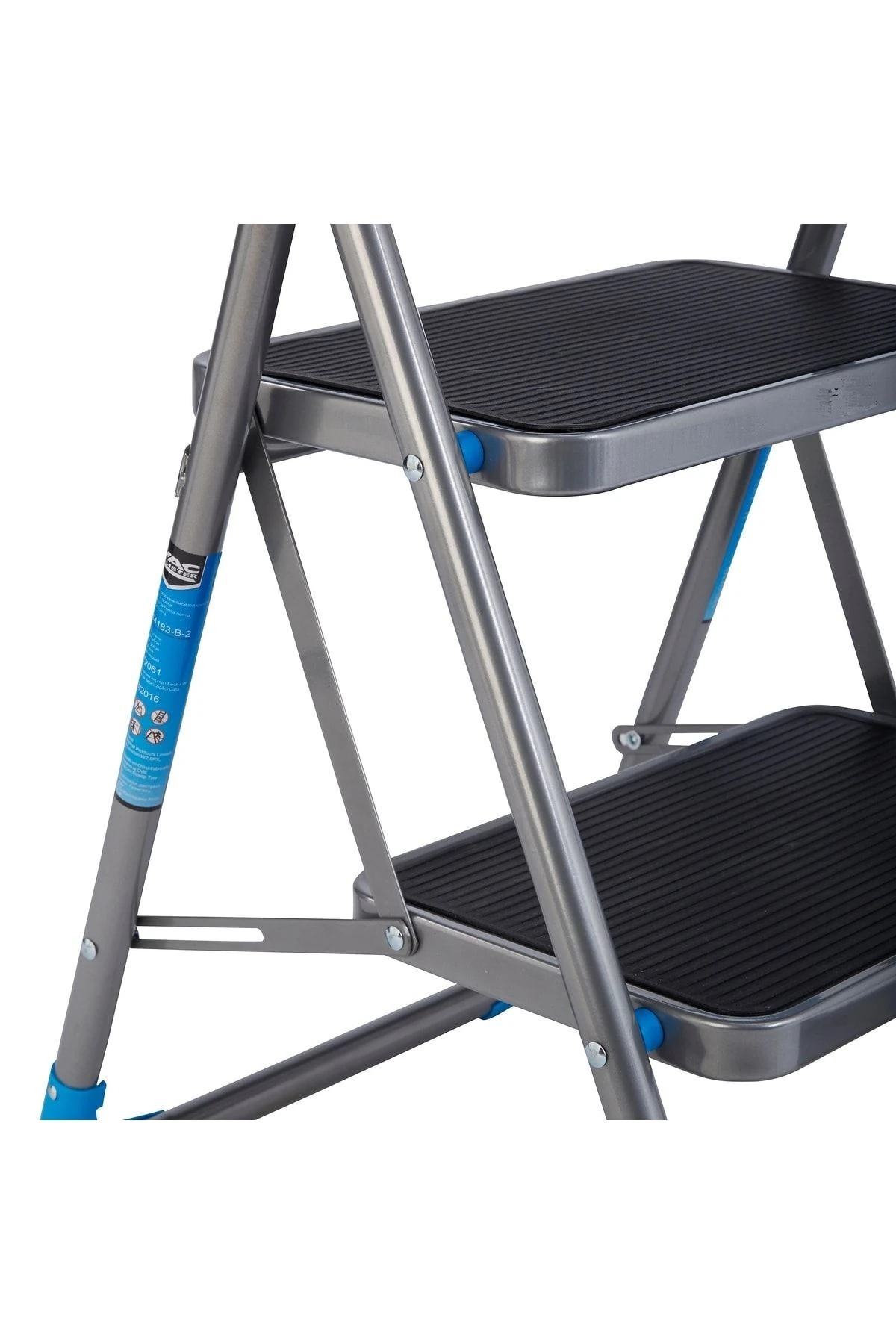 Katlanabilir Ev Ofis Için Merdiven Katlanır 2 Basamaklı Metal Geniş Basamaklı Mutfak Merdiveni