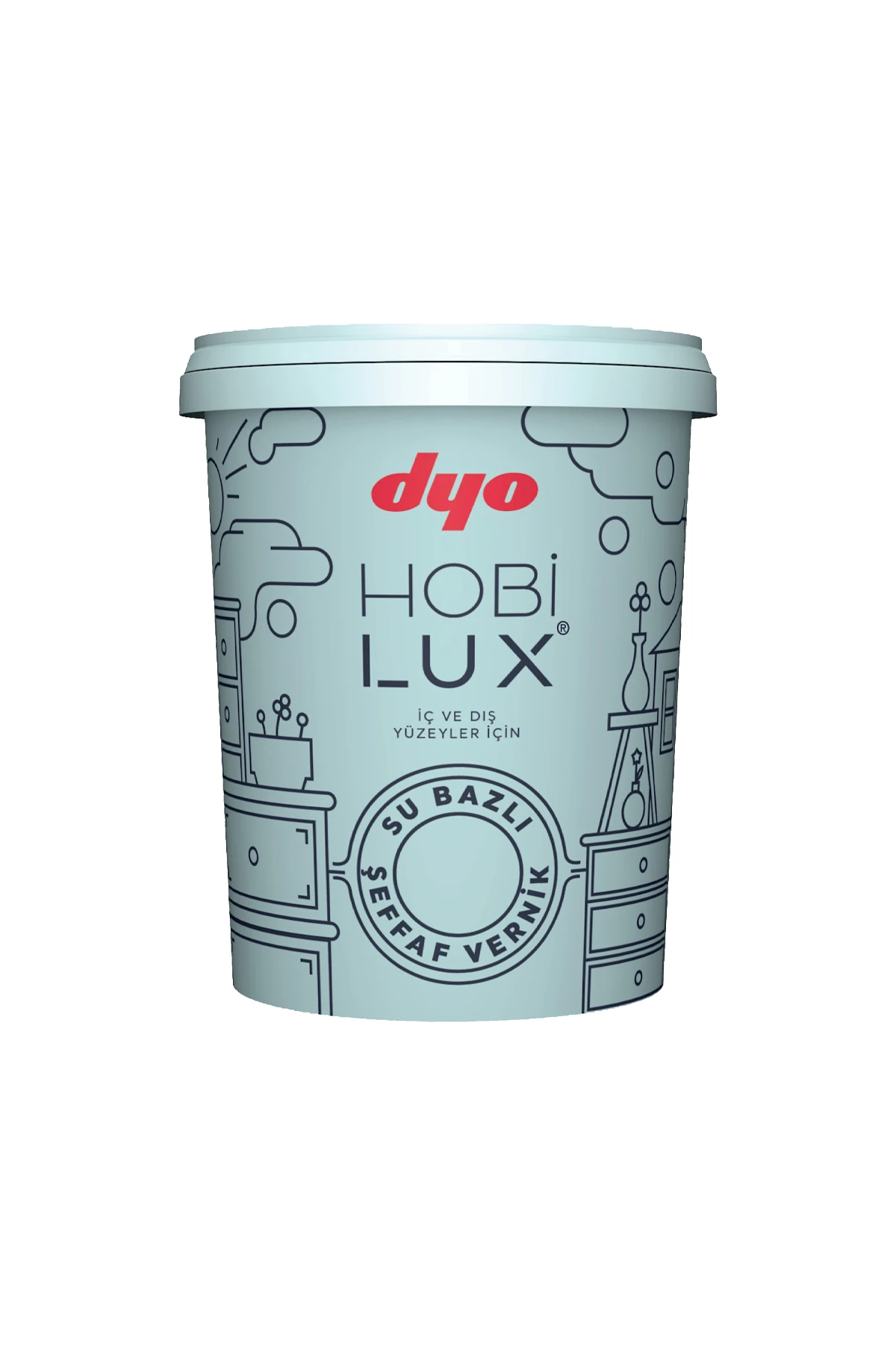 Dyo HOBİLUX VERNİK İPEK MAT ŞEFFAF 0,9 LT