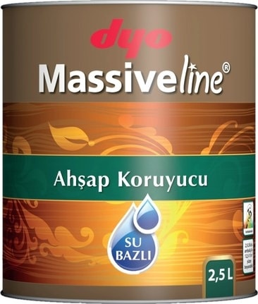 Massiveline Su Bazlı Ahşap Koruyucu Koyu Meşe 2,5 Lt