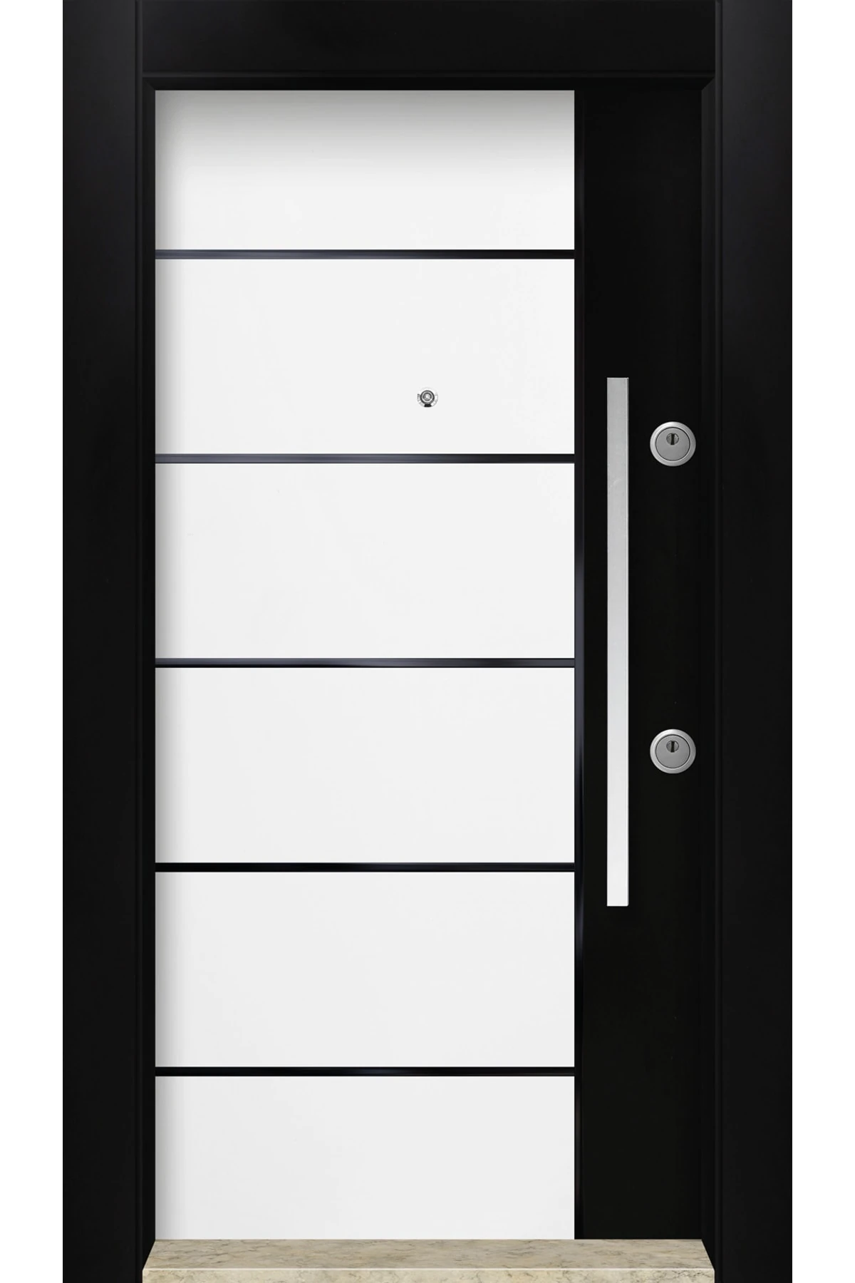 Dış Iklim Kapısı, Yağmura Güneşe Dayanıklı Çelik Kapı, Mn-6018 Sol