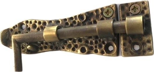 Antik Bronz Sürgü 10 cm D-101 Antik Sarı
