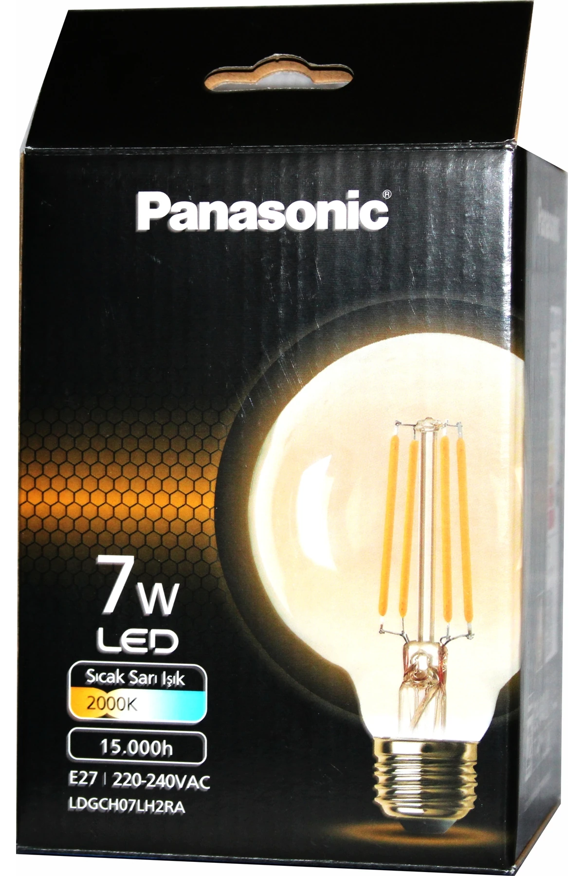 7W Sıcak Sarı Filament Ampul | 2000K Retro Görünüm, Düşük Enerji Tüketimi