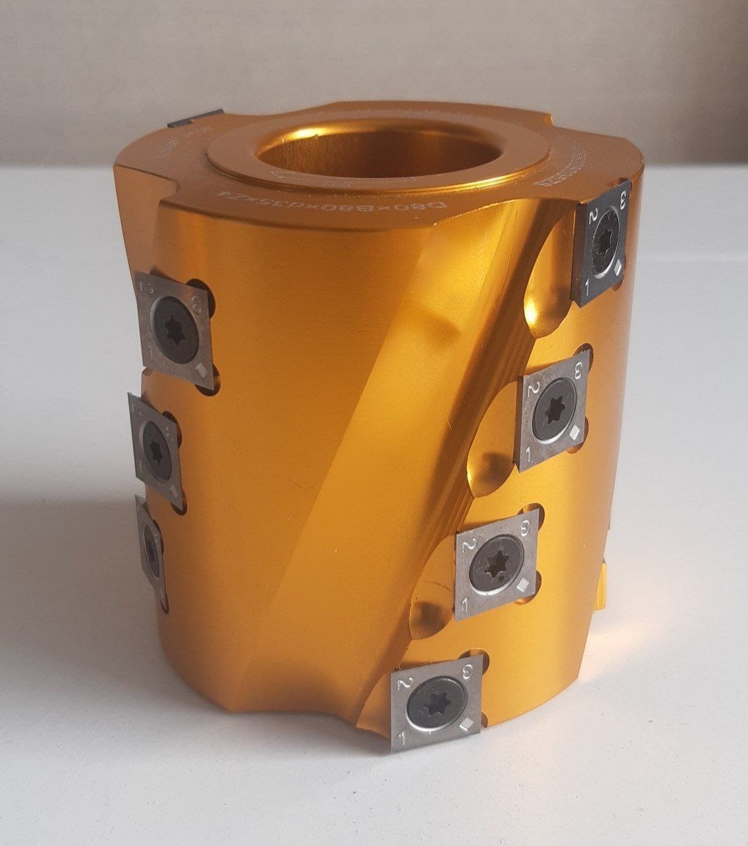 80MM Spiral Kesici Planya 4 Taraflı Iğsi Freze