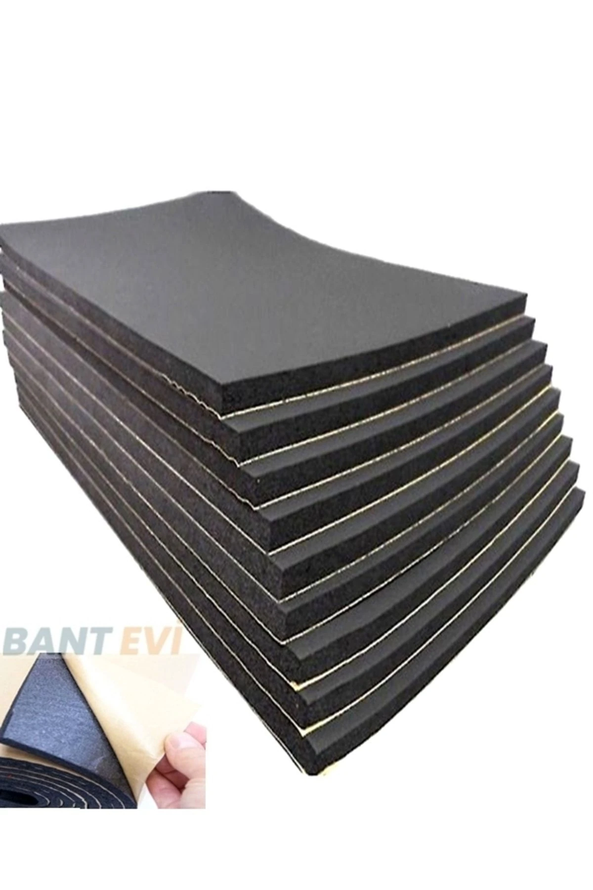 Kaput Altı Izolasyon 120x100cm 13mm Kendinden Yapışkanlı Oto Ses Ve Isı Yalıtım Süngeri Bantevi