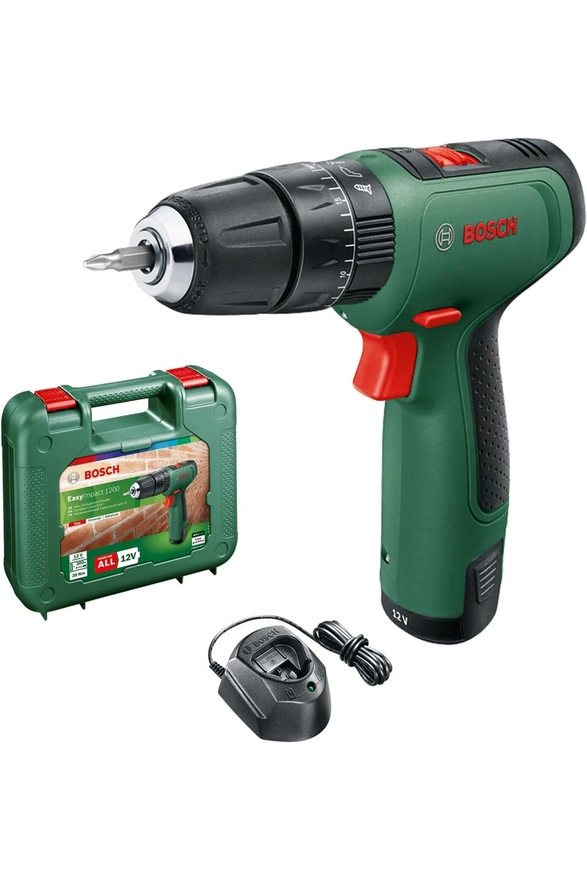 Darbeli Matkap Şarjlı Matkap Akülü Matkap Vidalama + 46 Parça Vidalama Ucu Lokma Ucu