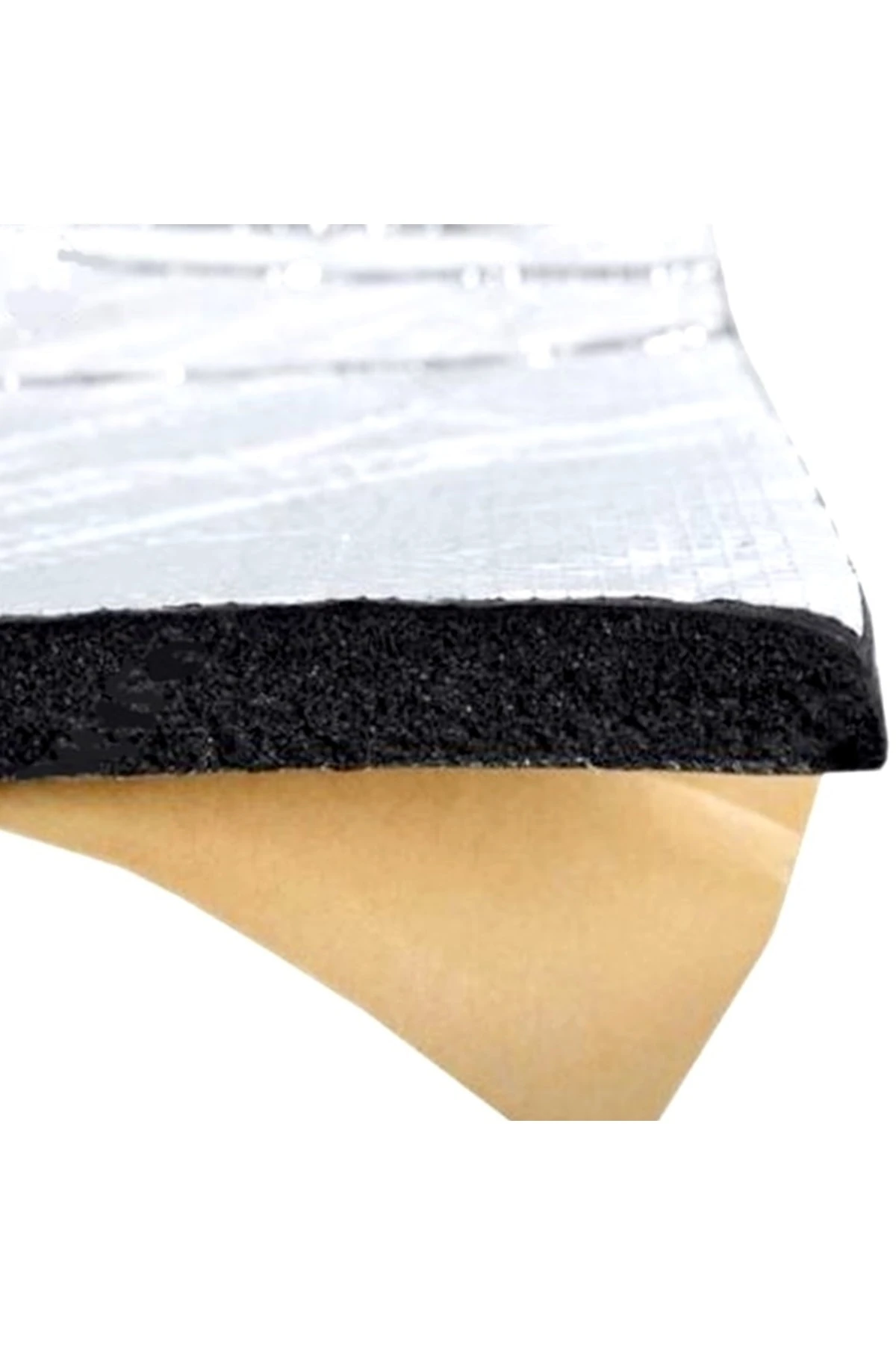 Oto Ses Yalıtım Malzemesi Folyolu 5m2 Araç Karavan Ses Isı Izolasyonu Süngeri 9mm Yapışkanlı