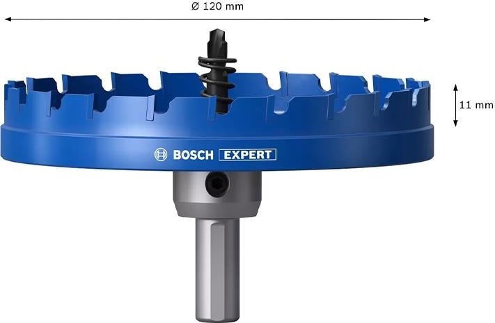 BOSCH Expert 120 mm Elmaslı Inox Panç Adaptörlü 2608901451