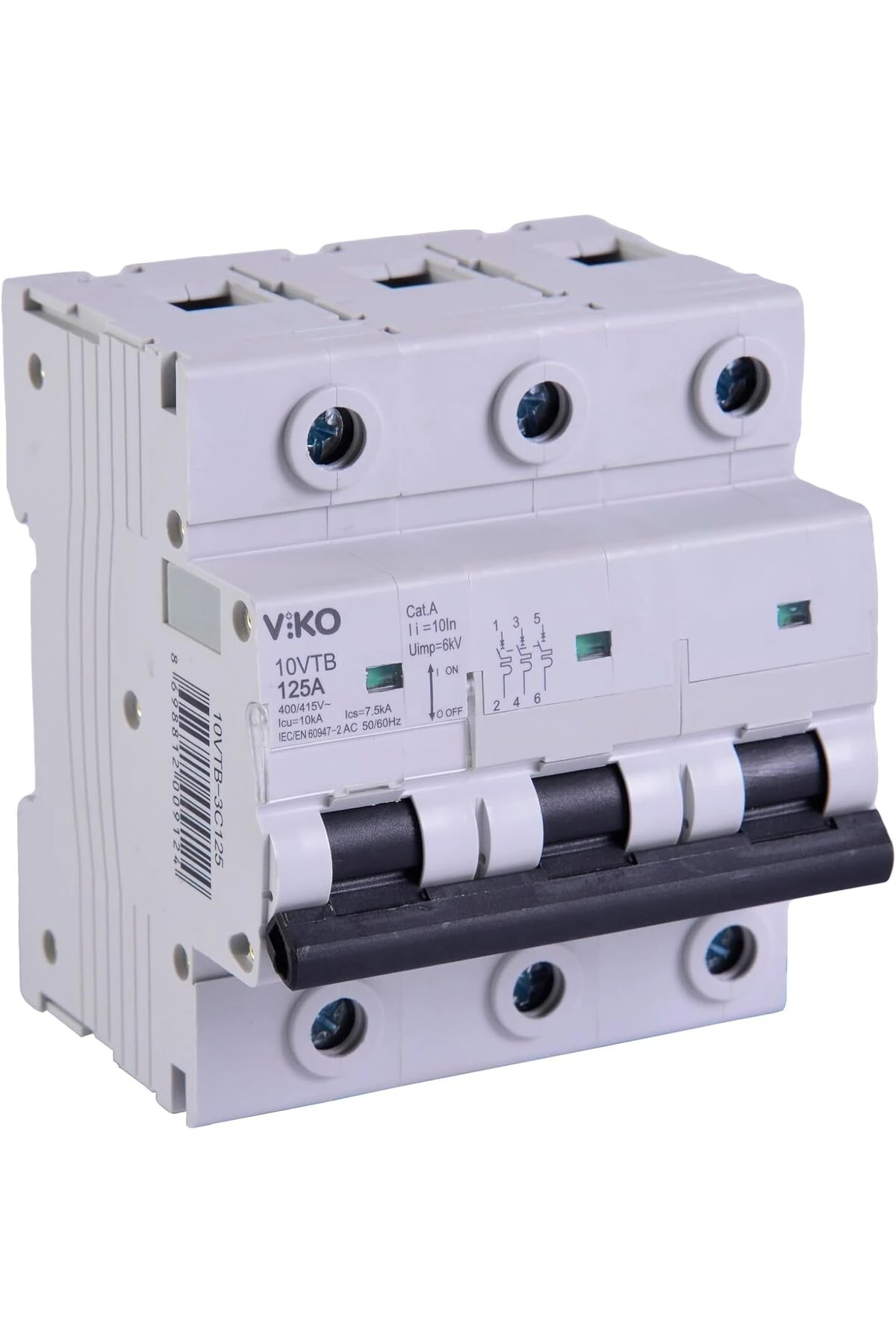 buybeam 10VTB-3C125 Otomatik Sigorta 10kA C Tipi 3 Kutup125A polyrush 1063348