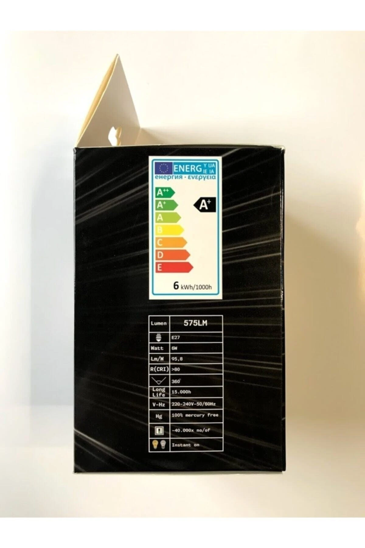 Dekoratif Yuvarlak G95 Globe Model 6w Rustik Led Ampul E27 Normal Duylu Amber Rengi