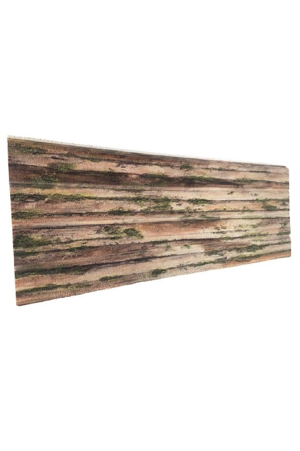 Yosunlu Ahşap Lambiri Strafor Duvar Paneli 100x50x3cm