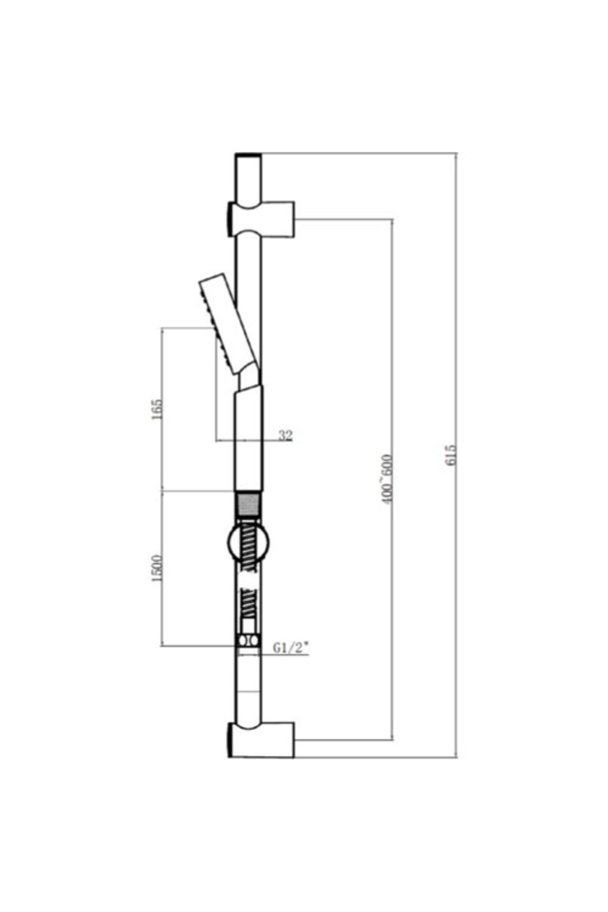 5 Fonksiyonlu Sürgülü Duş Seti N2821002