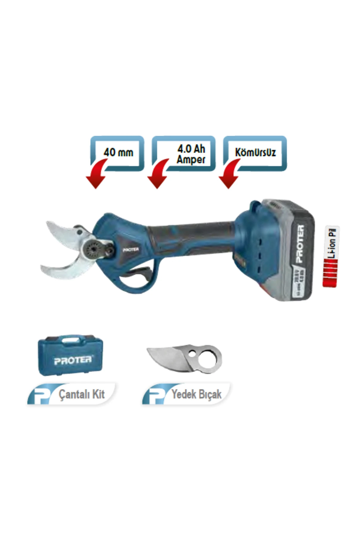 PST 140 BL Şarjlı Budama Makası