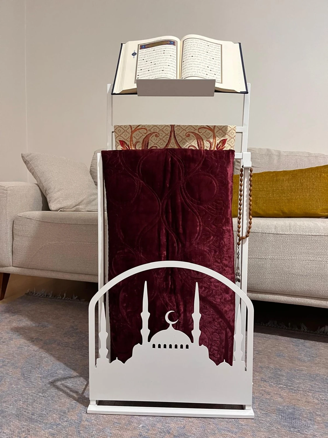 Safa Premium Rahleli Seccade Askısı ,islami Dekor