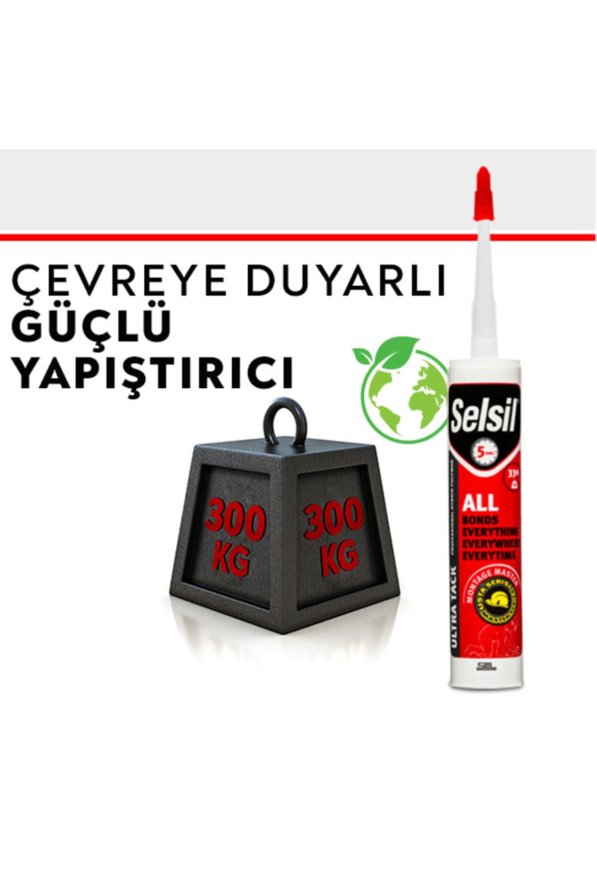 Seldil Ultra Tack Usta Serisi Korniş Yapıştırıcı 290 ml Beyaz