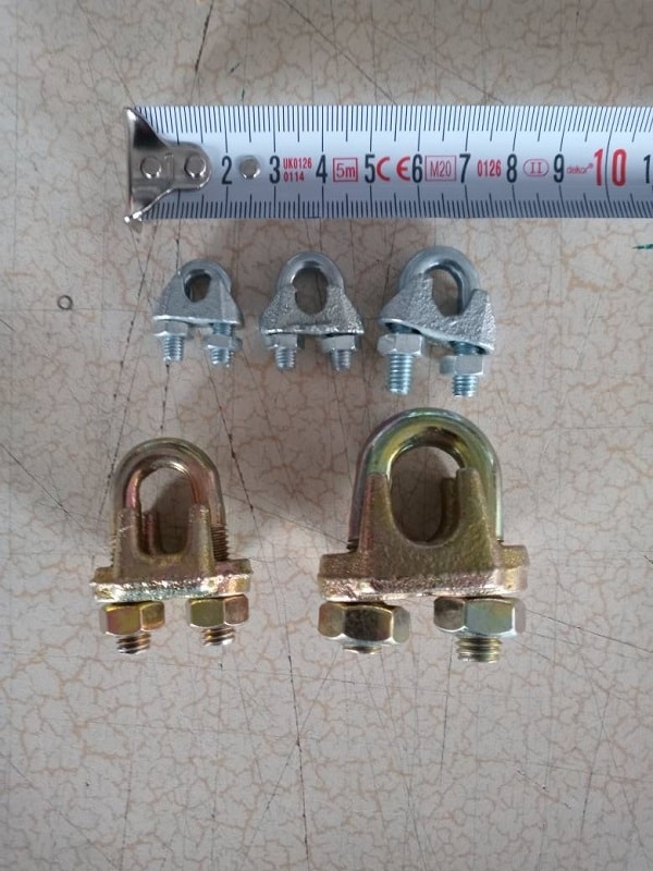 5 Adet 8 No Halat Kelepçesi (Kablo Klemensi)