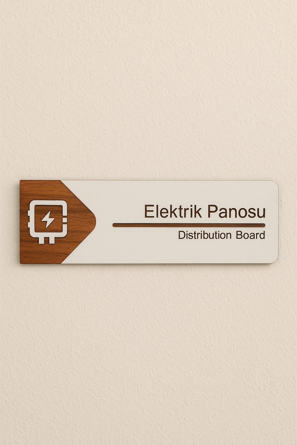 Elektrik Panosu Ofis Oda Kapı Isimliği Yönlendirme Tabelası Levhası Kişiselleştirilebilir