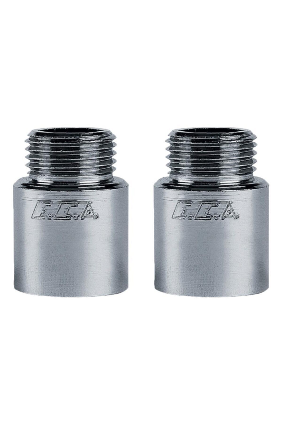 2 Adet 1/2 2,5cm Uzatma Krom (musluk Uzatma) 102134016 Pirinç E.c.a