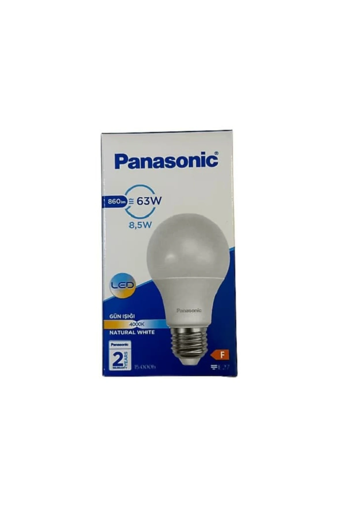 8.5 W 60 W 4000K LED Ampul E-27 Duy IlıkBeyaz Işık