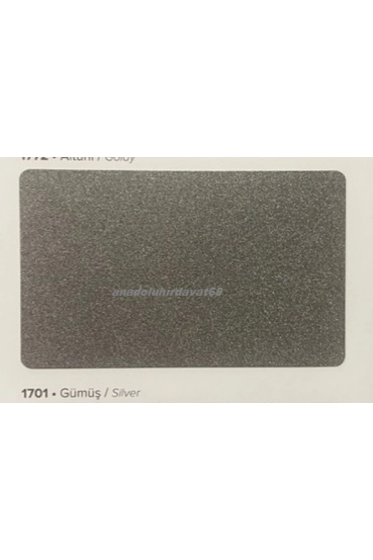 PERMO METALİK GÜMÜŞ RENK ÇELİK KAPI BOYASI METAL FERFORJE BOYASI 1KG