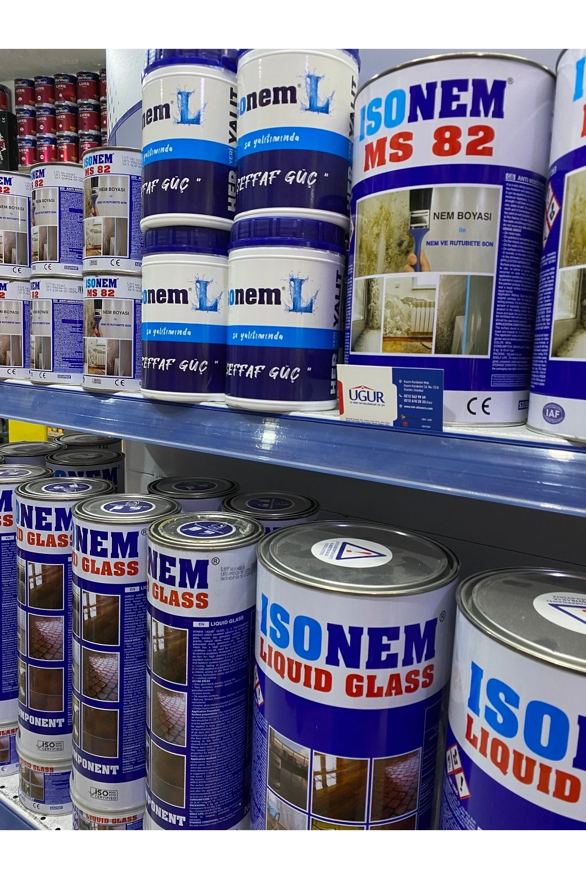 İsonem L Şeffaf Güç Su Yalıtım Boyası 1 Kg + Luna Kestirme Fırça No 2