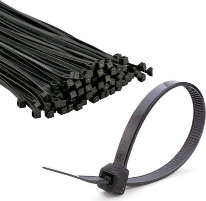 Kablo Bağı Plastik Cırt Kelepçe 4.8X200 mm 20CM 100 Adet Siyah