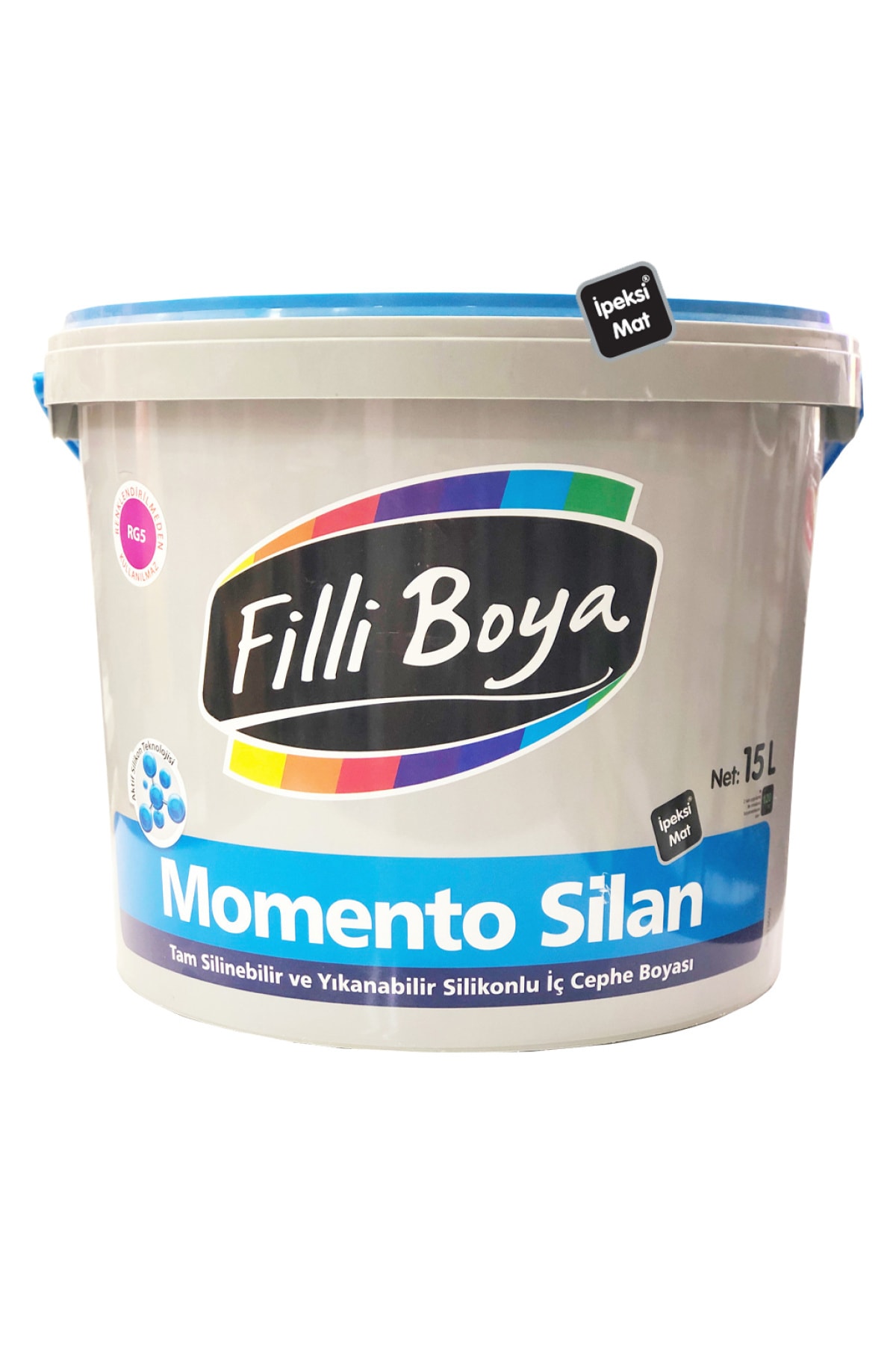 Momento Silan Yıkanabilir Silikonlu Ipeksi Parlak Iç Cephe Boyası 15 Lt