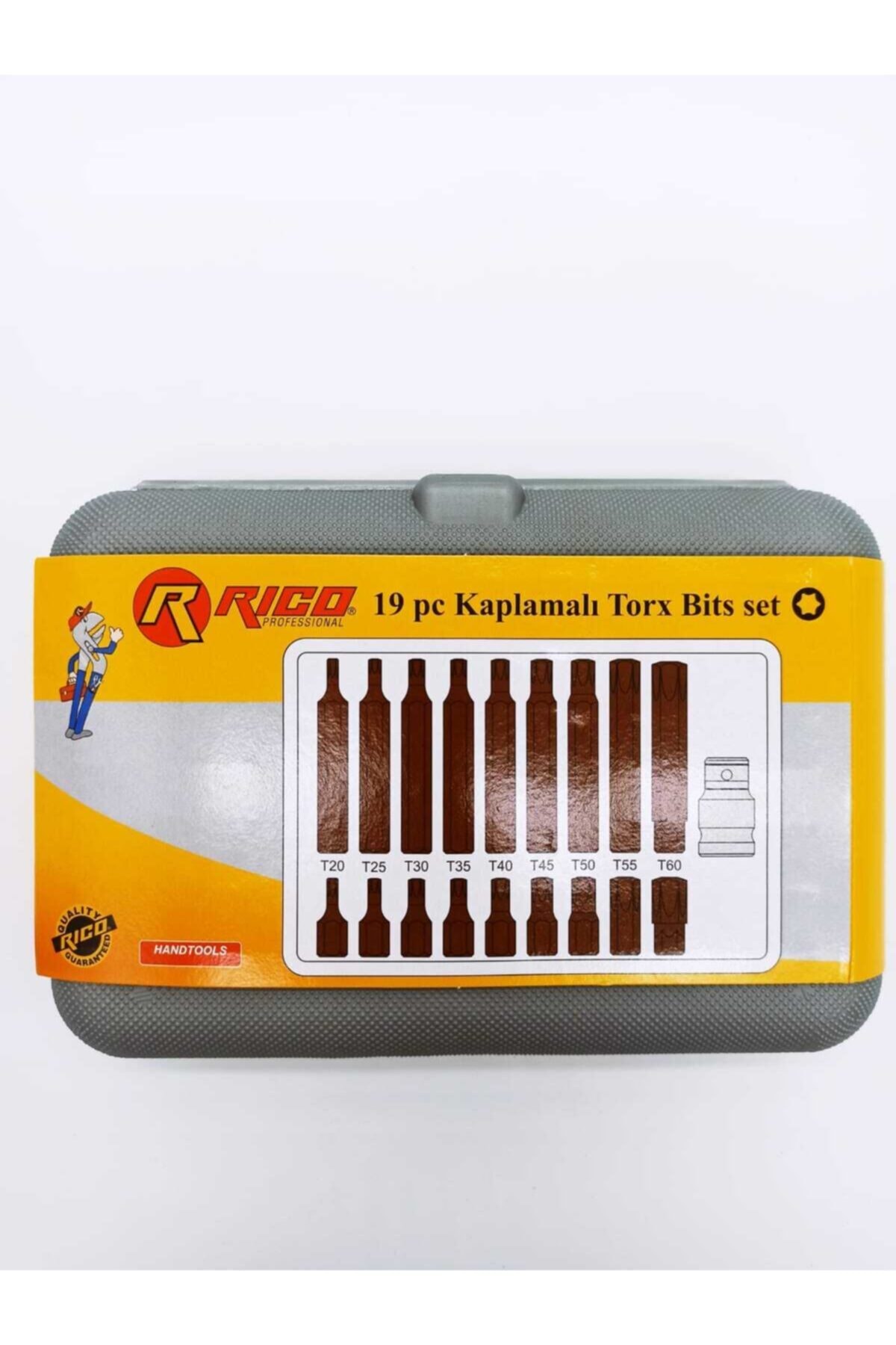 Delikli Torx Otomotiv Bits Set Kaplamalı 19 Parça Orjinal Ürün