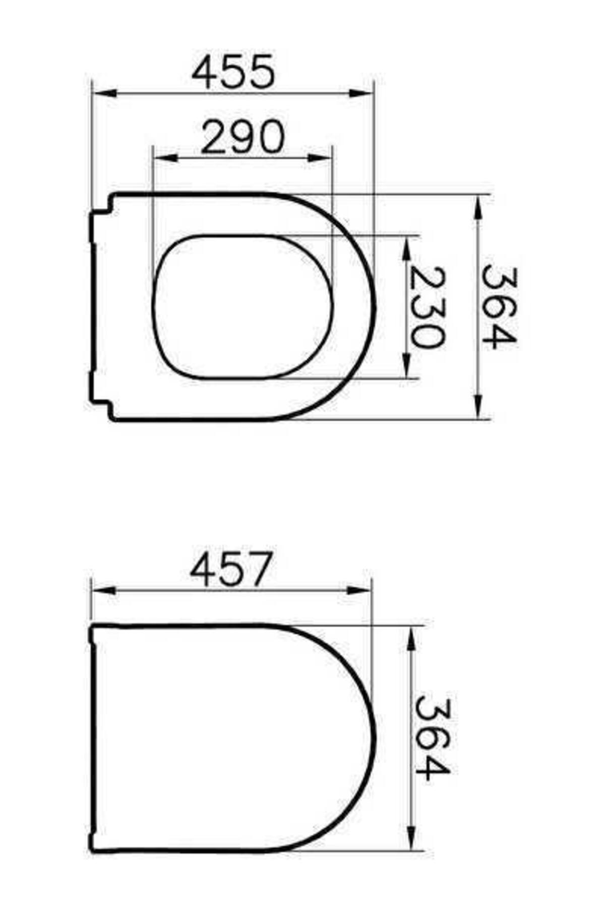 İntegra Rim-ex Kanalsız Asma Klozet +  Slim Duroplast Klozet Kapağı 7062L003-0850