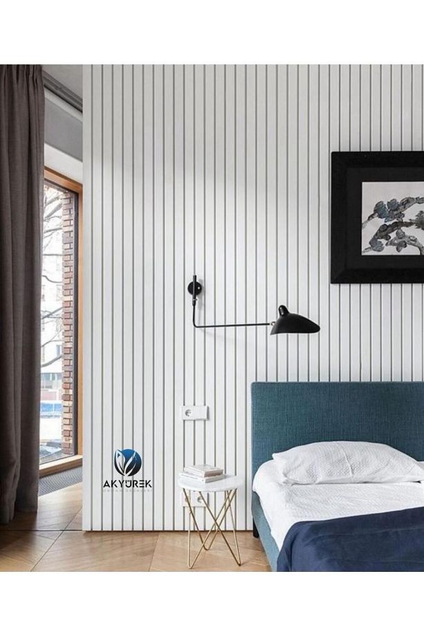 Akyürek Lb 3771 Model Soft Beyaz Dekor Profil Duvar Kaplama Panel Lambri