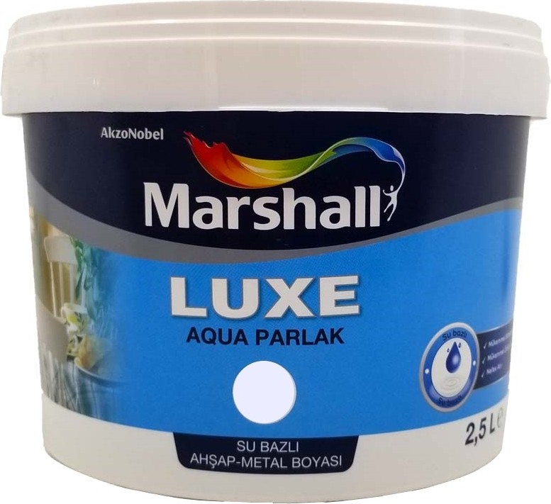 Luxe Aqua Parlak Su Bazlı Boya Ahşap & Metal 2.5 Lt Su Yeşili