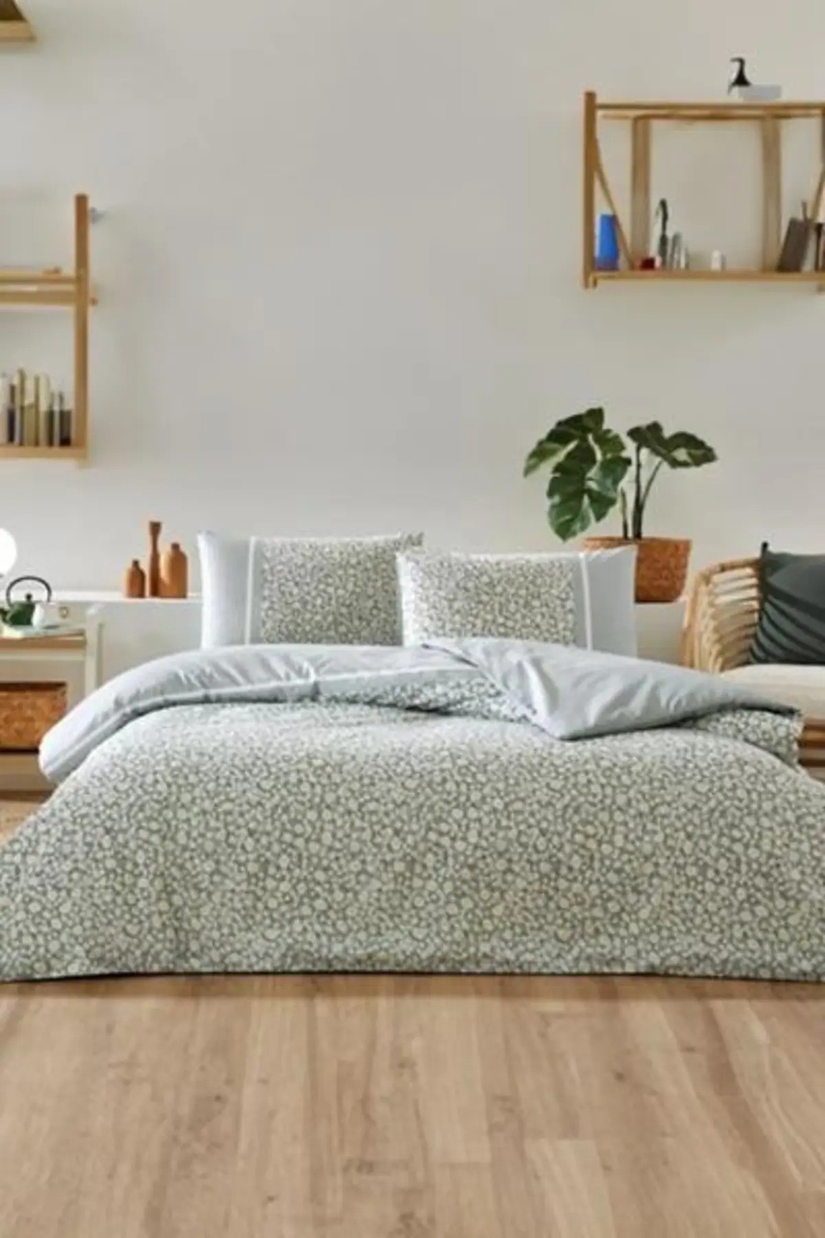 Daisy Field Nev Çift Kişilik Nevresim Takımı - Mint