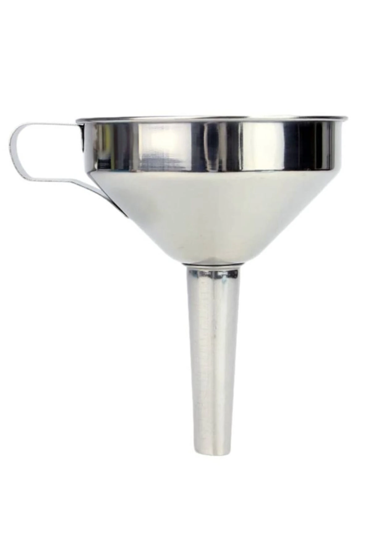 25 Cm Paslanmaz Çelik Mazot Hunisi Metal Yağ Hunisi Metal Reçel Hunisi