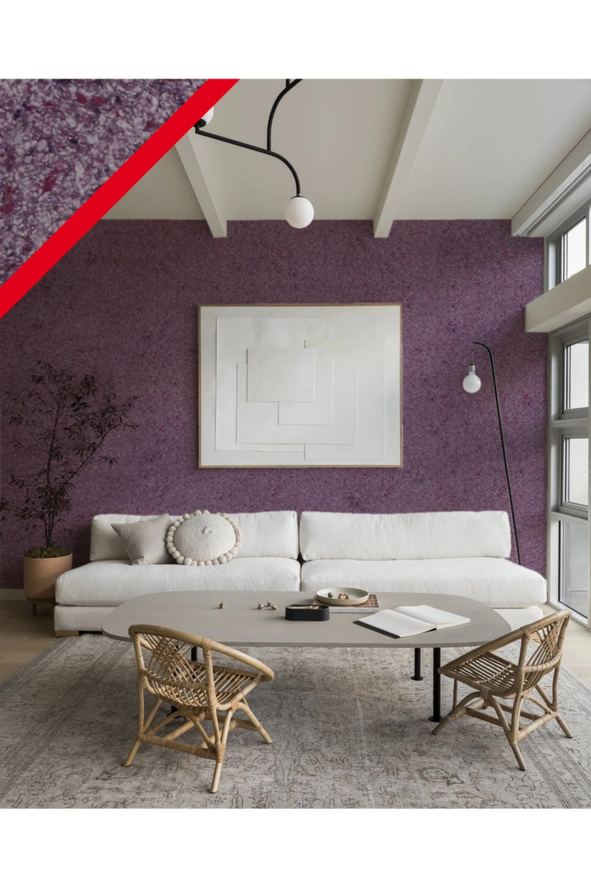 Enerjik Isı Ve Ses Yalıtımlı Ipek Sıva Extreme Serisi - Ext 003 Mor Mix