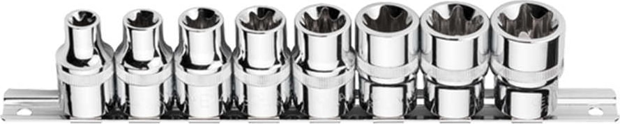 C26 - R08 8 Parça 1/2’’ Dış Torx Lokma Anahtar Takımı