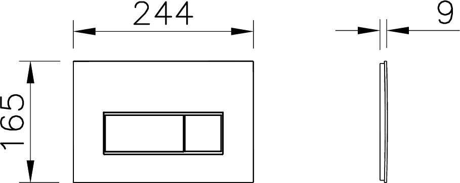Root Square 740-2311 Kumanda Paneli, Mat Siyah